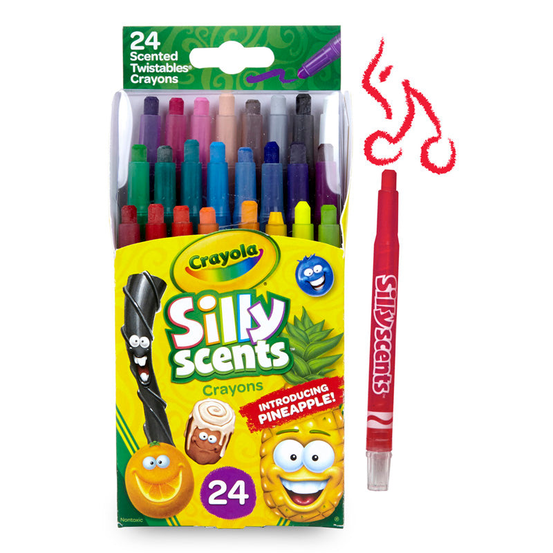 Silly Scents Mini Twistables Scented Crayons, Pack of 24