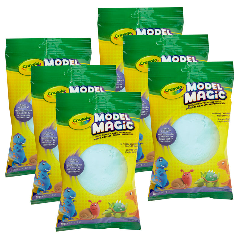 Model Magic 4oz Pouch, Aquamarine, 6 Pouches