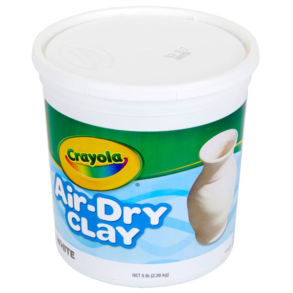 Air-Dry Clay, 5 Pounds Resealable Bucket, White