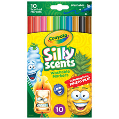 Silly Scents™ Washable Markers, Slim, 10 Colors