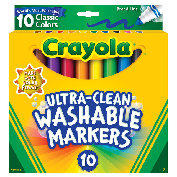 Ultra-Clean Markers, Broad Line, Classic Colors, Pack of 10