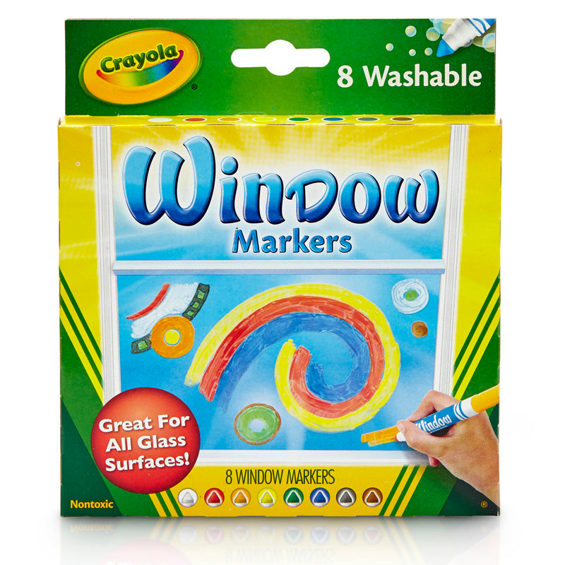 Washable Window Markers, 8 Count