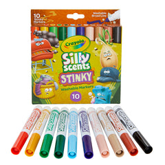 Silly Scents Stinky, Washable, Broad Line Markers, Pack of 10