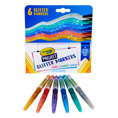 Project Glitter Markers, 6 Count