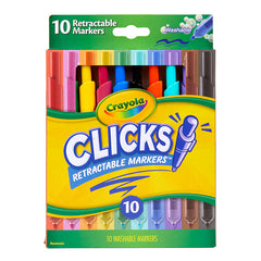 CLICKS Retractable Markers, 10 Colors