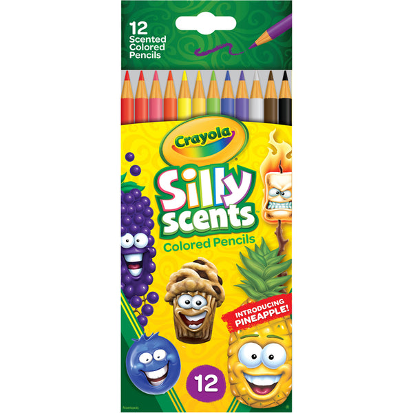 Silly Scents Colored Pencils, Sweet Scents, Pack of 12