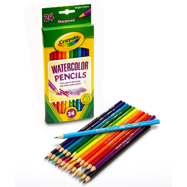 Watercolor Colored Pencils, 24 Colors