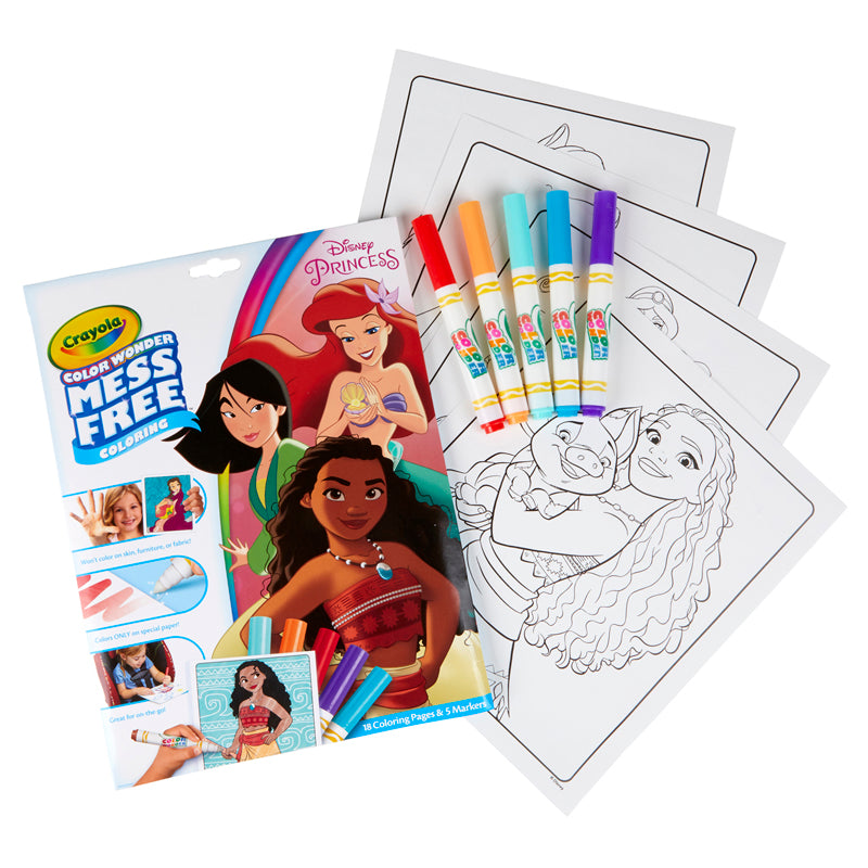 Color Wonder Mess Free Coloring Pad & Markers, Princess