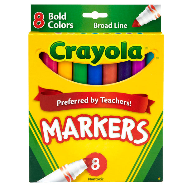 Original Formula Markers, Broad Line, Bold Colors, 8 Count