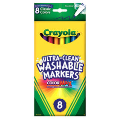 Washable Formula Markers, Fine Tip, 8 Classic Colors