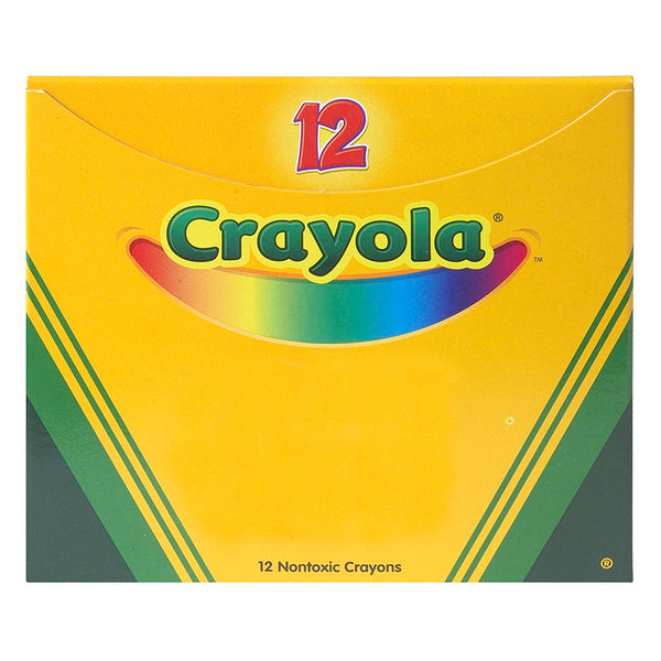 Bulk Crayons, Regular Size, Black, 12 Count