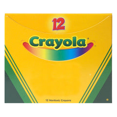 Bulk Crayons, Regular Size, Black, 12 Count