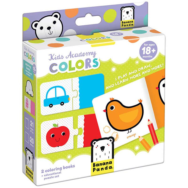 Kid Academy Colors, Coloring Book & Puzzles