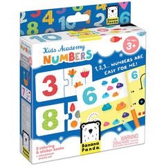 Kid Academy Numbers, Coloring Book & Puzzles