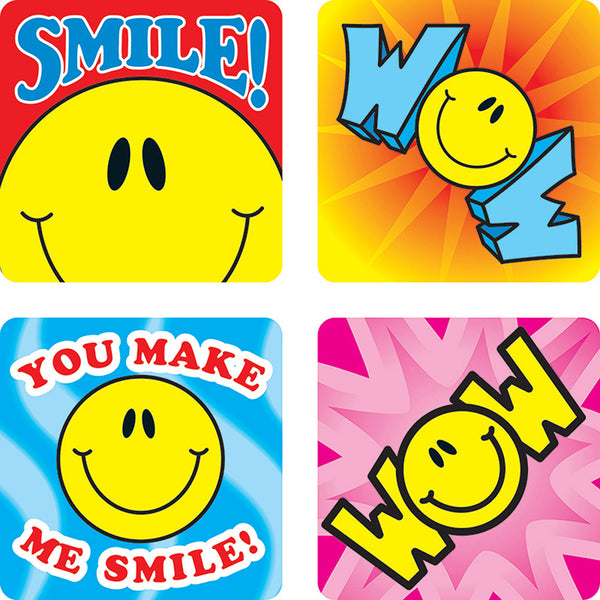 Smile Fun Motivational Stickers, Pack of 120