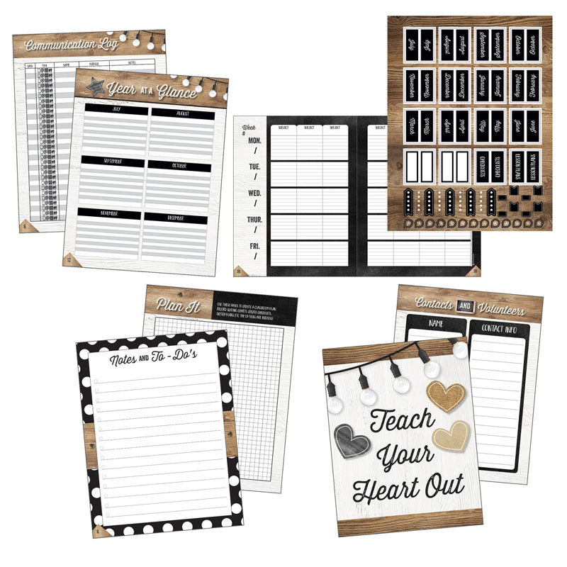 Industrial Chic Teacher Planner Plan Book