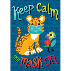 One World Keep Calm and Mask On Poster