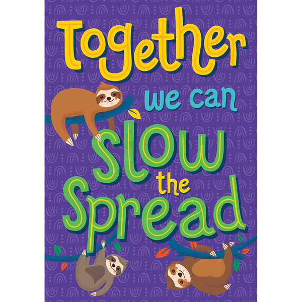 One World Together We Can Slow the Spread Poster