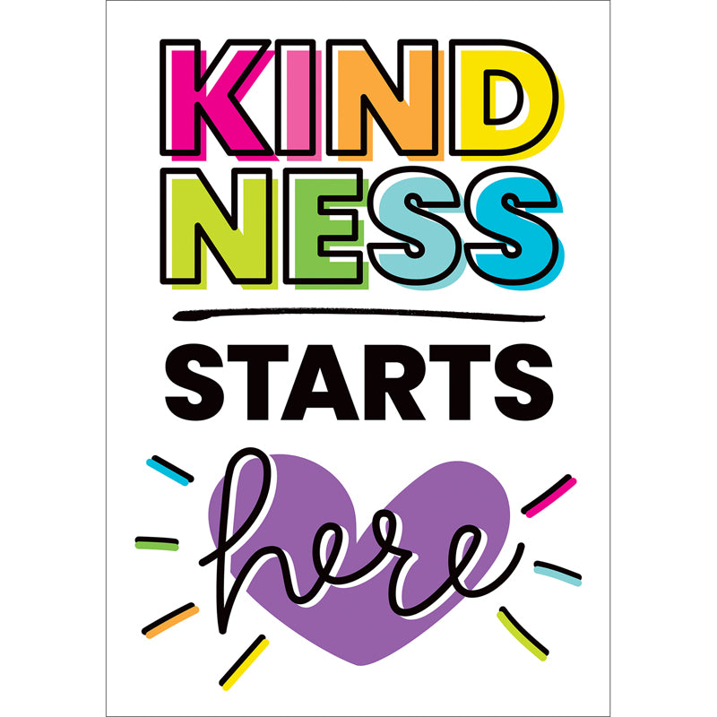 Kind Vibes Kindness Starts Here Poster