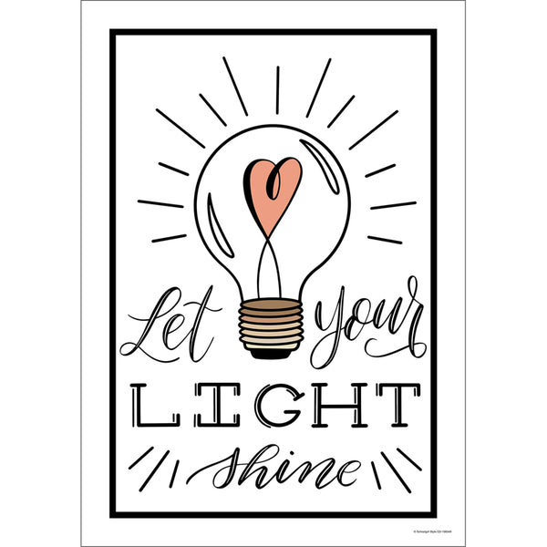 Simply Stylish Let Your Light Shine Poster