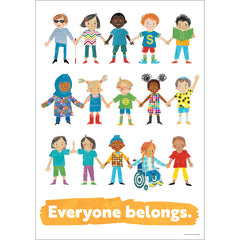 All Are Welcome Everyone Belongs Poster