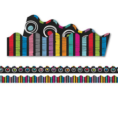 Colorful Chalkboard Two-Sided Scalloped Border, 39 Feet