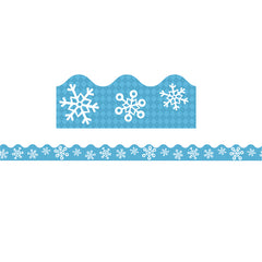 Snowflakes and Argyle Scalloped Border, 39 Feet