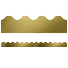 Sparkle + Shine Gold Foil Scalloped Border, 39 Feet