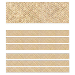 Simply Boho Wicker Straight Borders, 36 Feet Per Pack, 6 Packs