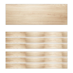 Simply Boho Wood Straight Borders, 36 Feet Per Pack, 6 Packs