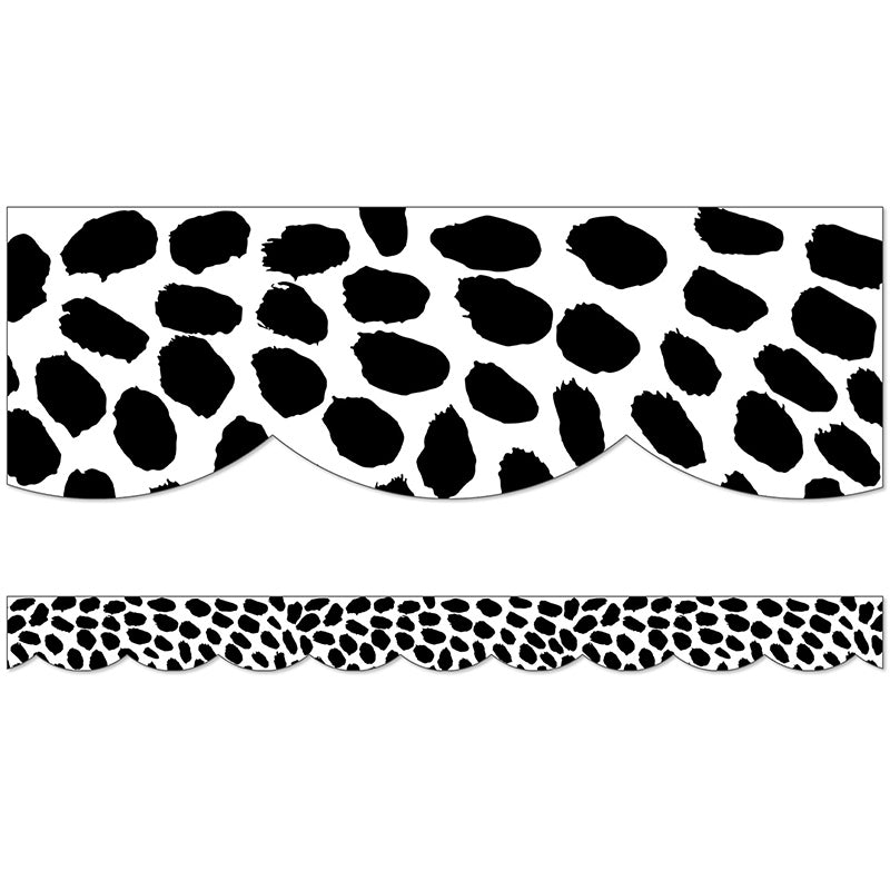 Simply Safari Dot Scalloped Border, 39 Feet