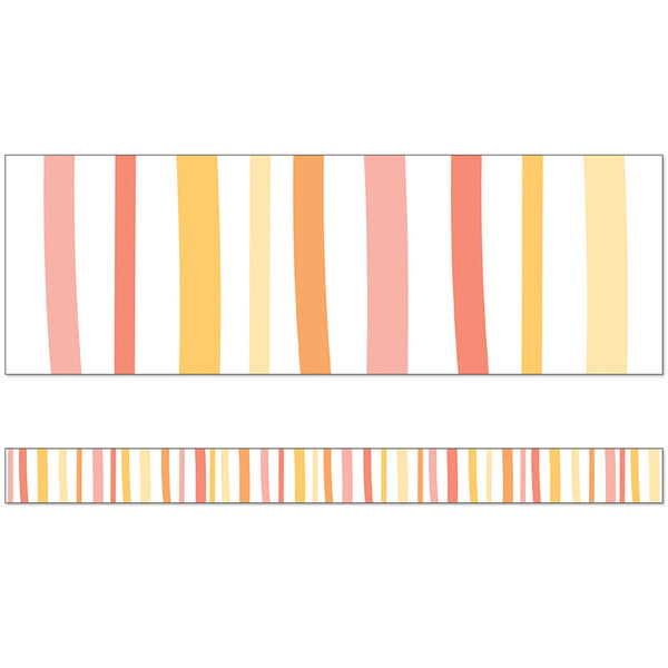 Simply Safari Zebra Stripe Straight Border, 36 Feet