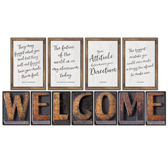 Industrial Chic Welcome Bulletin Board Set