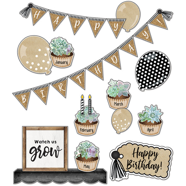 Simply Stylish Birthday Bulletin Board Set, 79 Pieces