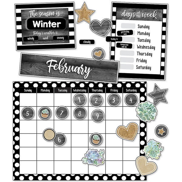 Simply Stylish Calendar Bulletin Board Set, 100 Pieces