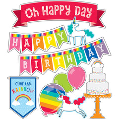 Hello Sunshine Birthday Mini Bulletin Board Set, 29 Pieces