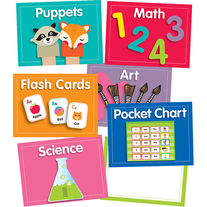 Just Teach Center Cards Mini Bulletin Board Set, 48 Pieces