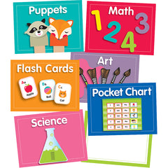 Just Teach Center Cards Mini Bulletin Board Set, 48 Pieces