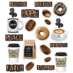 Industrial Cafe Morning Motivators Mini Bulletin Board Set, 22 Pieces