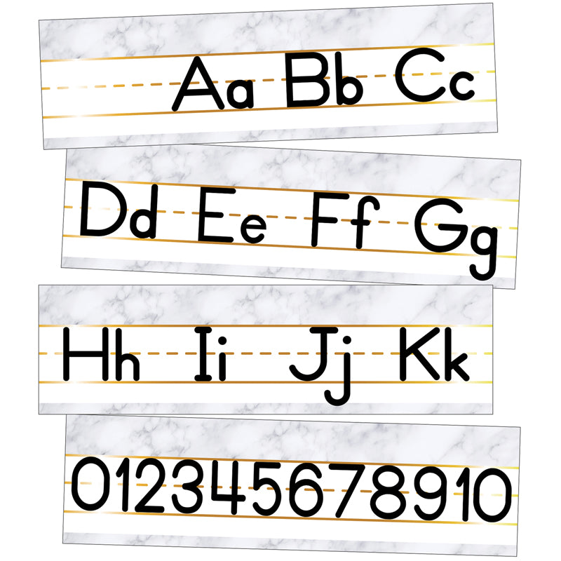 Simply Boho Alphabet Line Manuscript Mini Bulletin Board Set