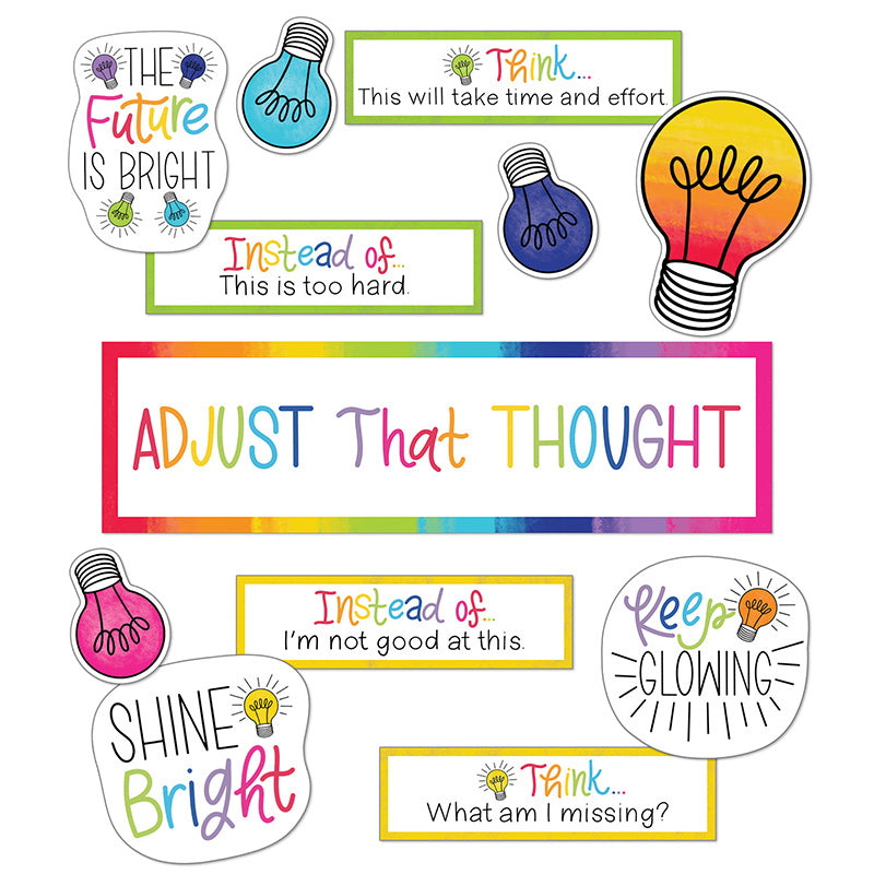 Light Bulb Moments Growth Mindset Mini Bulletin Board Set