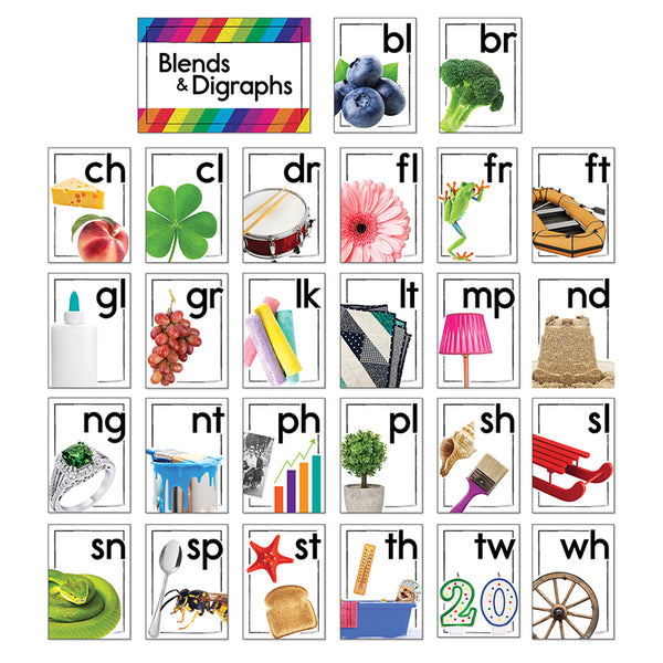 Blends and Digraphs Bulletin Board Set