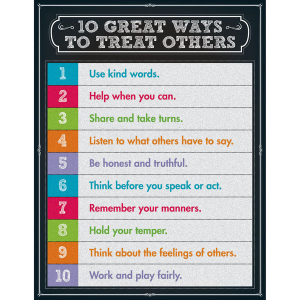 10 Great Ways to Treat Others Chart