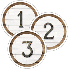 Industrial Chic Student Numbers Mini Cut-Outs, Pack of 35