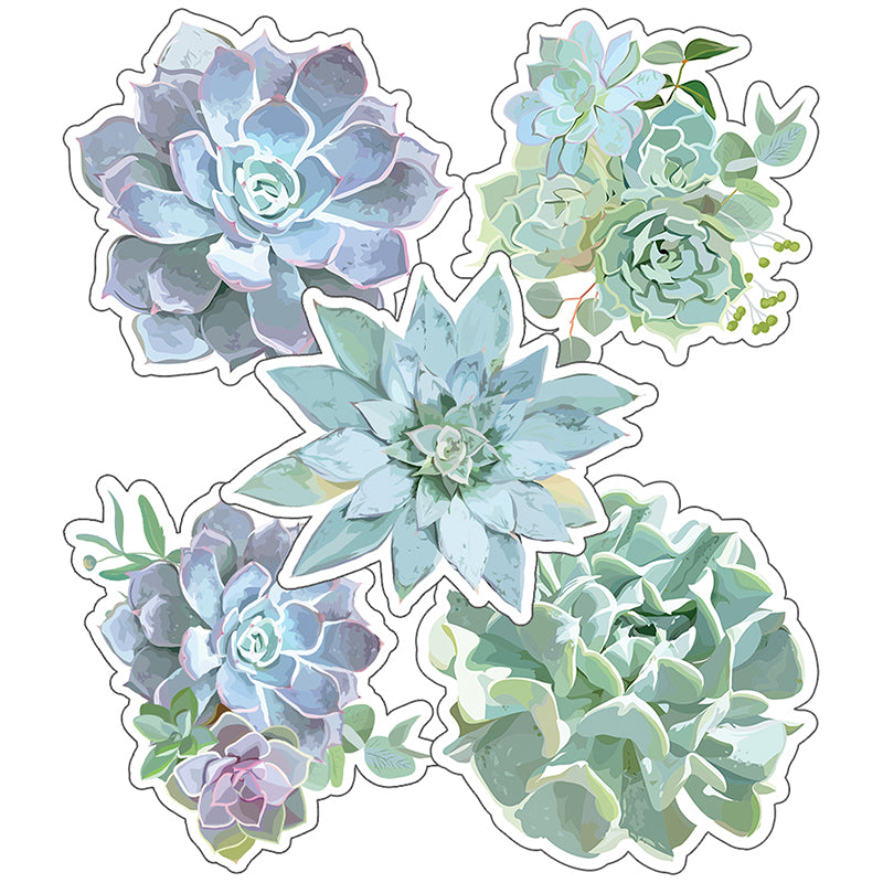 Simply Stylish Succulents Cut-Outs, Pack of 36