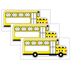 Black, White & Stylish Brights School Bus Cut-Outs, 36 Per Pack, 3 Packs