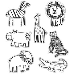 Simply Safari Animals Cut-Outs, Pack of 36