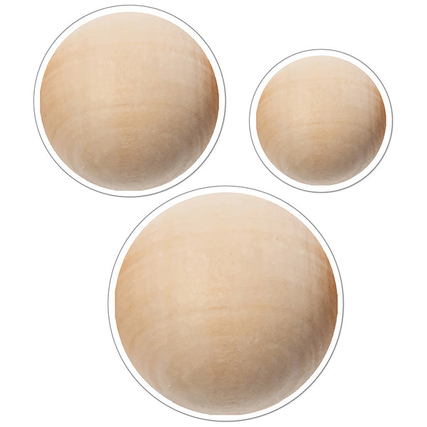 Simply Safari Wooden Beads Cut-Outs, Pack of 36