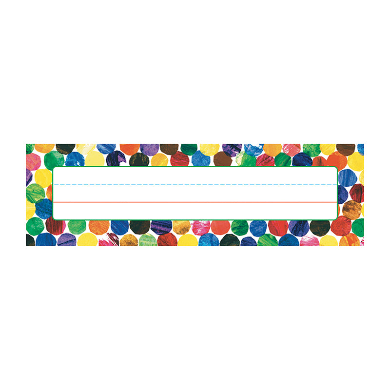 Eric Carle Dots Desk Nameplates, Pack of 36