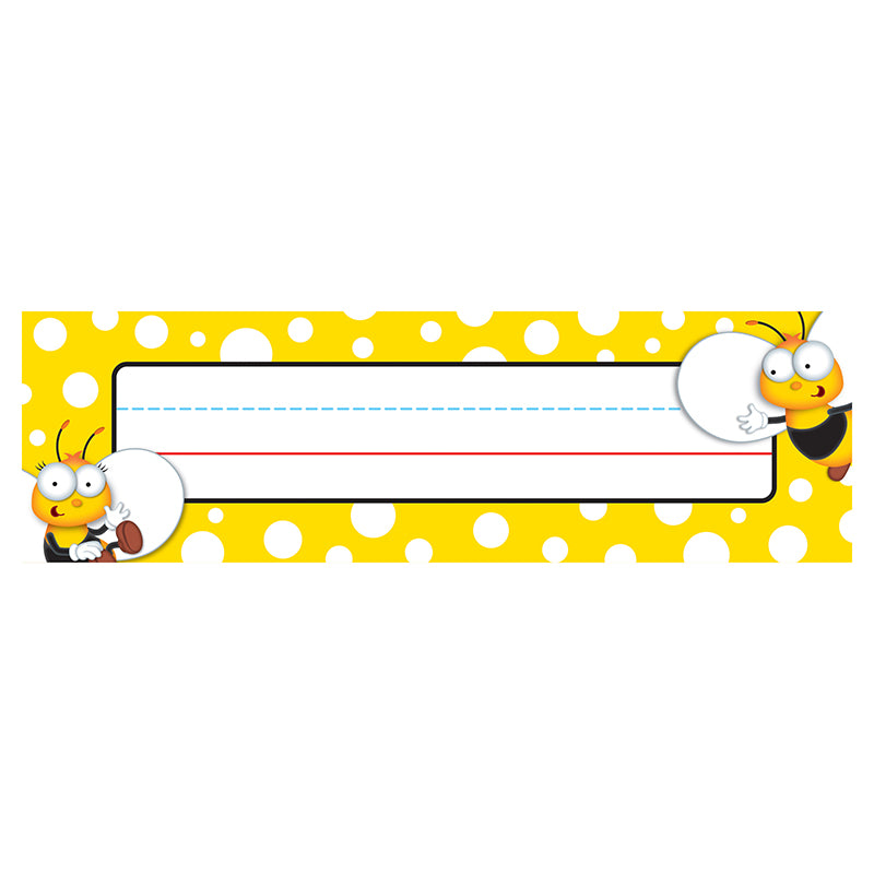 Buzz-Worthy Bees Nameplates, Grades PK-5, Pack of 36